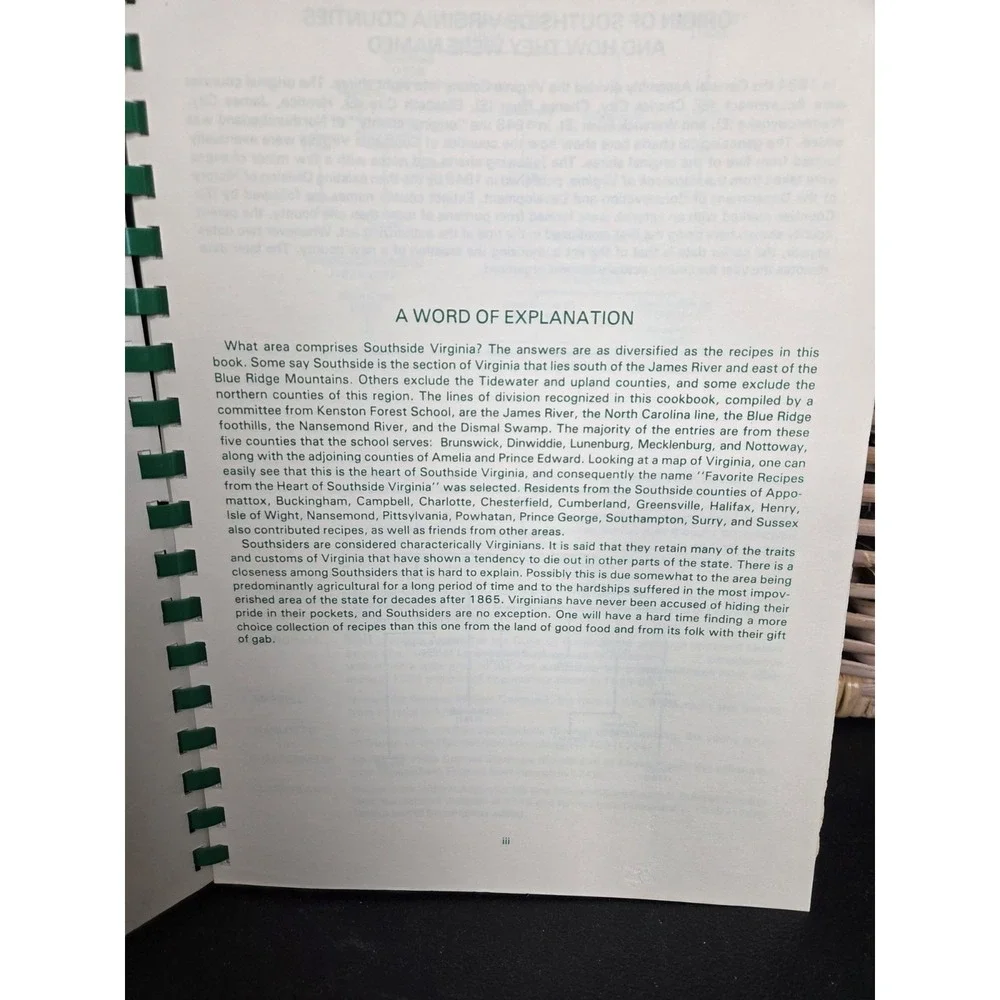 VTG 1983‎ Favorite Recipes Kenston Forest School Cookbook Blackstone Virginia